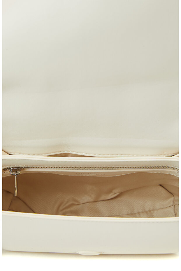 Bej Kapitoneli Kadın Postacı Çanta - 5