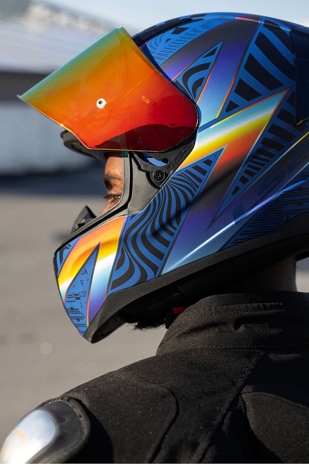 RAPID 2 RACE OPTIK MAT MAVİ-MOR KASK - 6