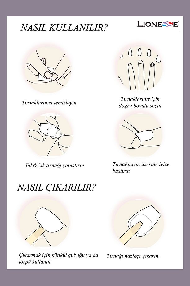 Tak &çık Tırnak 4420 - Kendinden Yapışkanlı , Ojeli , 24'lü , Yapıştırıcı Gerektirmez - 2