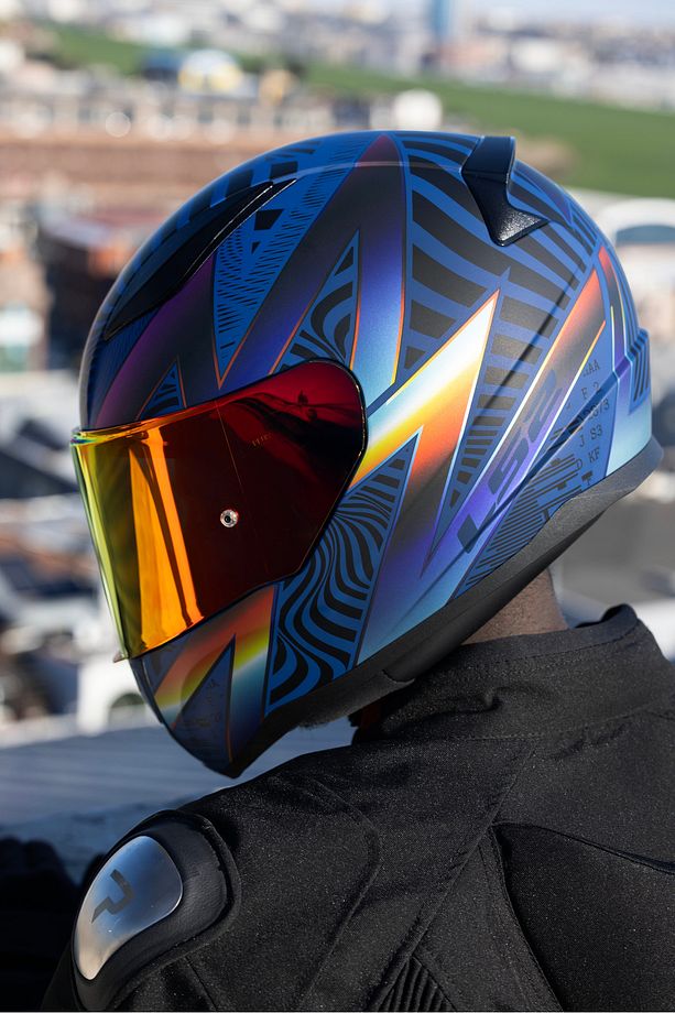 RAPID 2 OPTIK MAT MAVİ-MOR KASK - 8