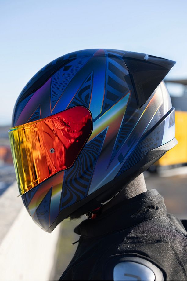RAPID 2 RACE OPTIK MAT MAVİ-MOR KASK - 1