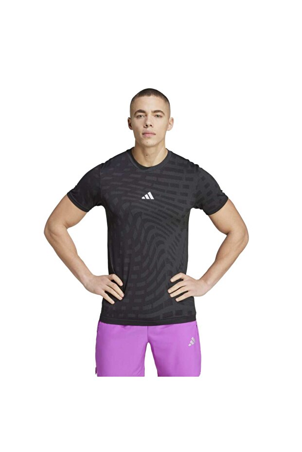 Gym + Training Seamless Erkek Yuvarlak Yaka Tişört - 1