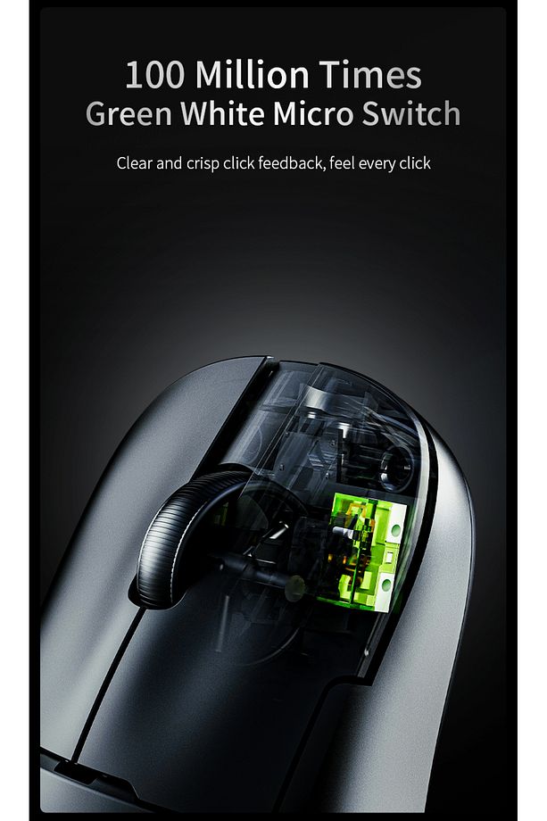 AJAZZ AJ159 NLP Near-Link Teknoloji, 3 Modlu 1000Hz 26.000 DPI 800 mAh Bataryalı Optik Gaming Mouse - 7
