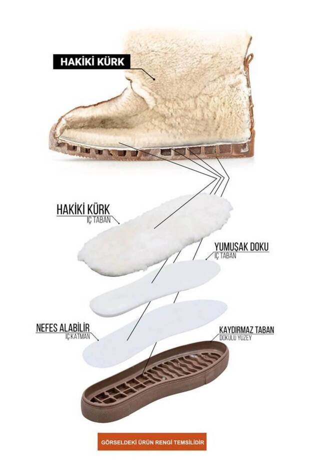 Kürklü Sneaker Bot 365050 - 7