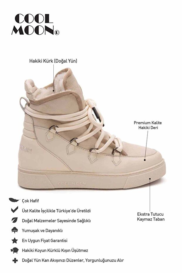Kürklü Sneaker Bot 365050 - 3