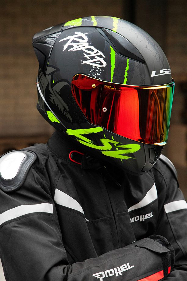 RAPID 2 RACE RAVEN MAT SİYAH-GRİ-NEON SARI KASK - 4