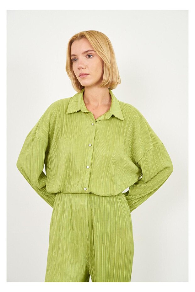 Piliseli Örme Gömlek - 3