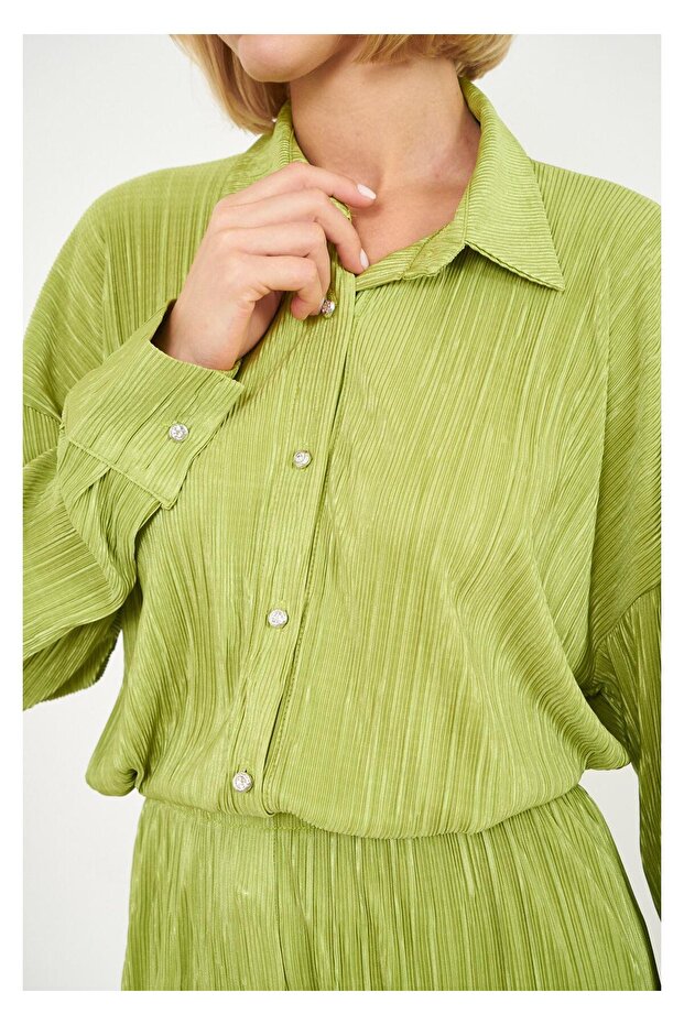 Piliseli Örme Gömlek - 6