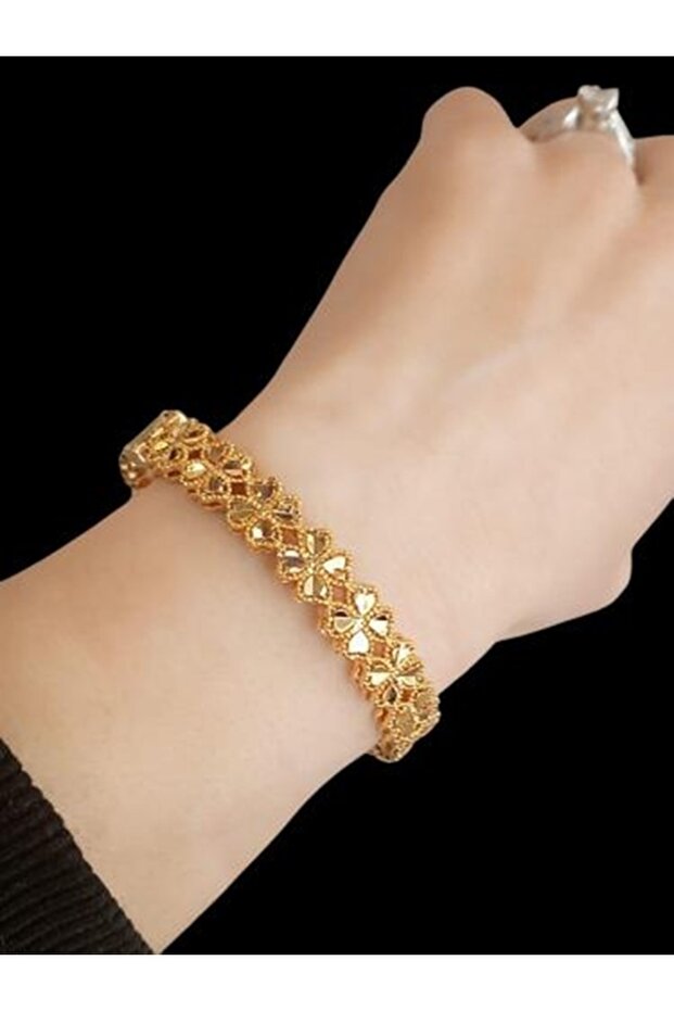 Kararmaz yonca kelepçe bilezik - 1