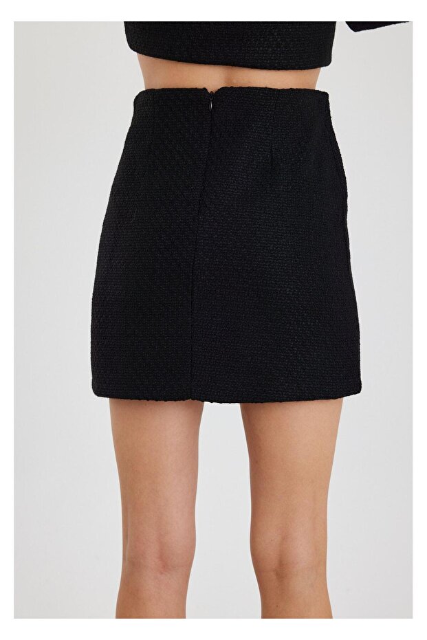 Nakışlı Mini Etek - 6