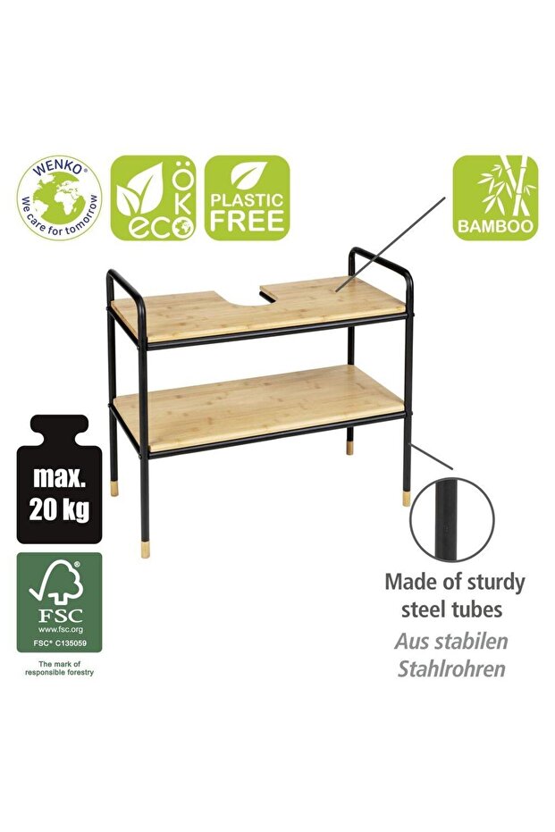 ÇELİK BAMBU RAFLI ORGANİZER - 5