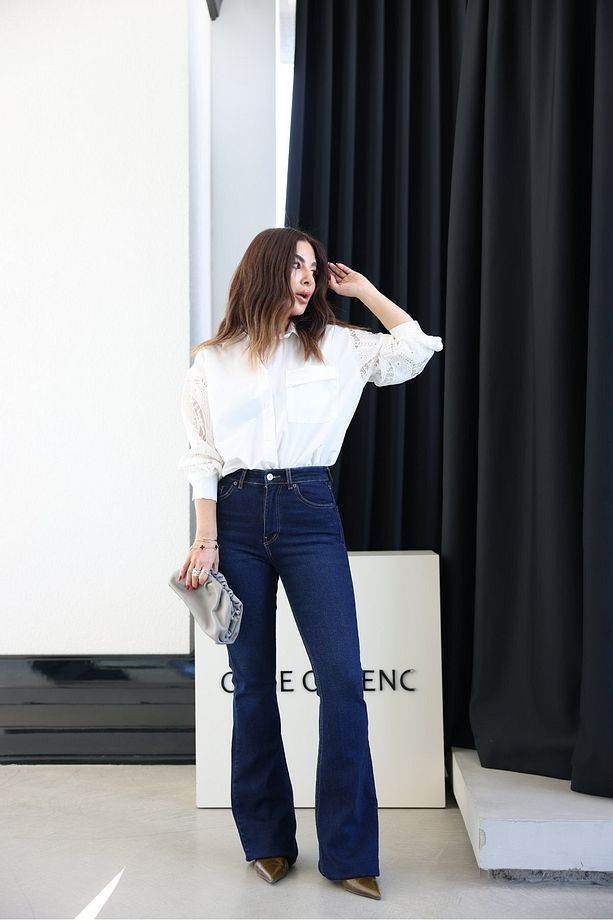 İspanyol Paça Basic Jean - 1