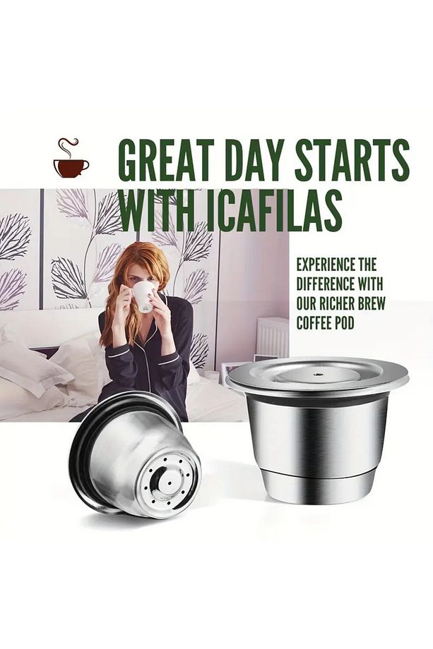 1 Adet Nespresso Doldurulabilir Çelik Kahve Kapsülü (YIKAYIP TEKRAR KULLANABİLİRSİNİZ) - 3