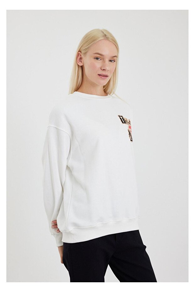 Next Baskılı Sweatshirt - 4