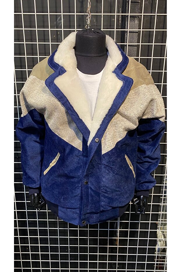 VİNTAGE KÜRKLÜ OVERSİZE MONT - 4