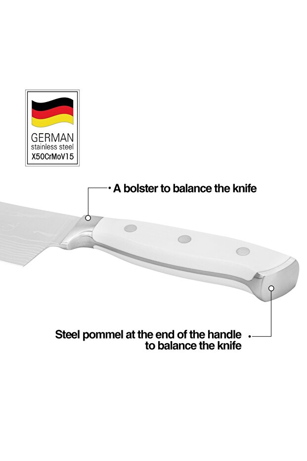 6'' Butcher Knife Bonn Series, with Sharp Blade and Sturdy Non Slip Handle - 3