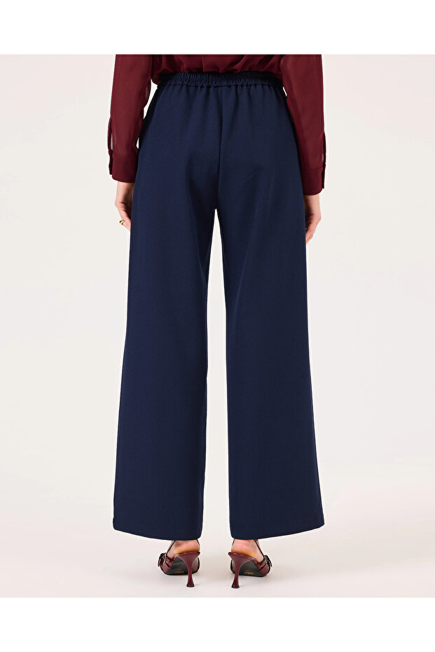 Geniş Paça Cepli Pantolon - 3