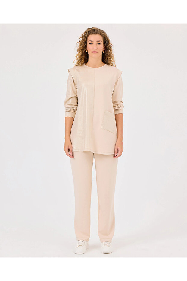 Elastik Bel Cepli Eşofman Altı - 3