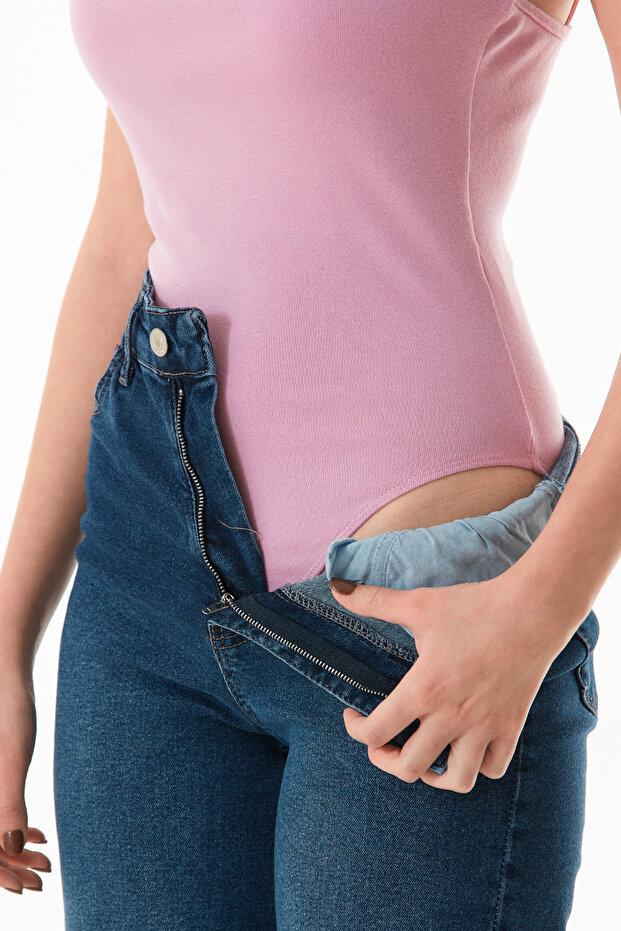 Basic Çıtçıtlı İp Askılı Body - 7