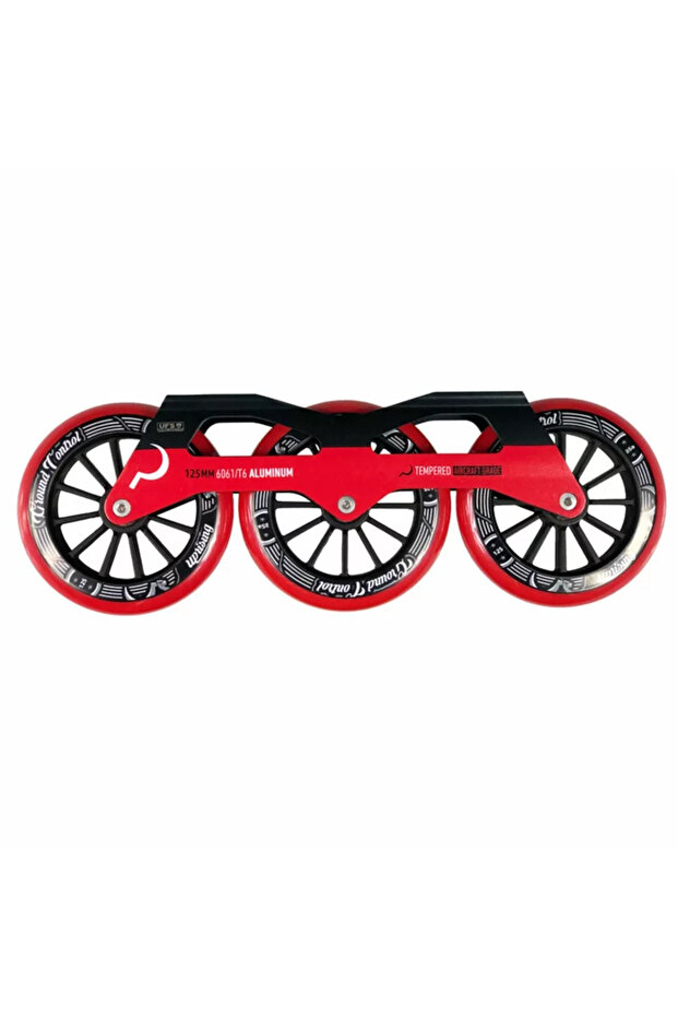 إطار تزلج Triskate V3 125MM 85A أحمر كامل