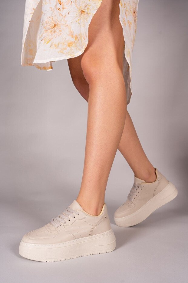 Bej Kadın Sneaker 0012255 - 6