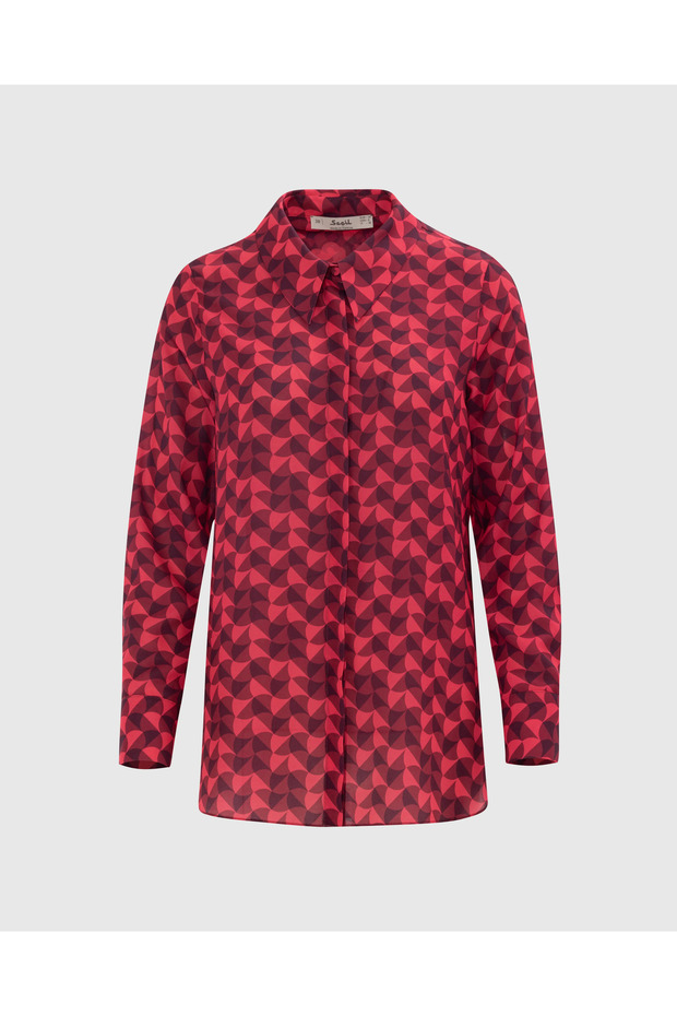 Seçil Şık Gömlek -242510006 Bordo - 9