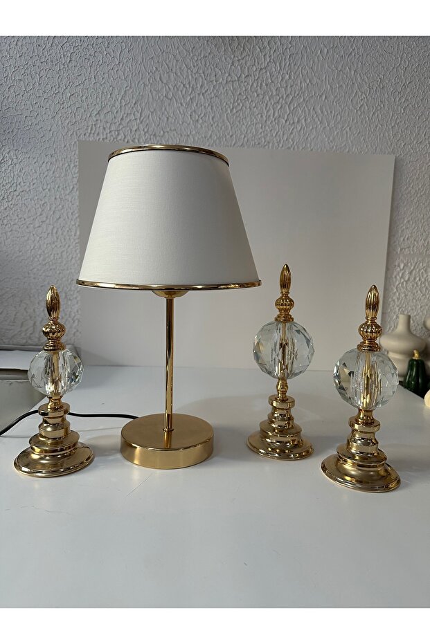 4’Lü Şamdan ve Abajur Seti - 4