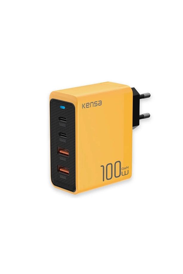 100w GaN3 Pro Masaüstü Süper Hızlı Şarj PD Qualcomm3 Adaptör 2x Type-C 2x UsbA Toplam 4 Port - 4