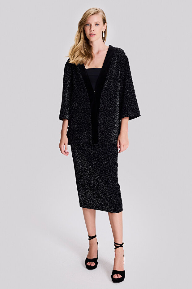 Leopar Desen Şık Panço - 2