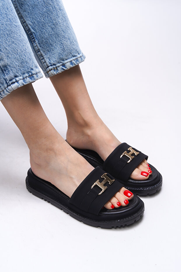 Kazigneil Women's Slippers 0012600 Black