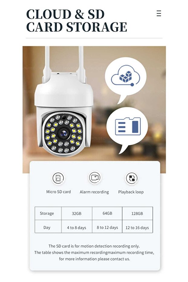Blm-04 Wifi Smart Kamera 2 Mp Yoosee App Akıllı Ip Kamera - 2