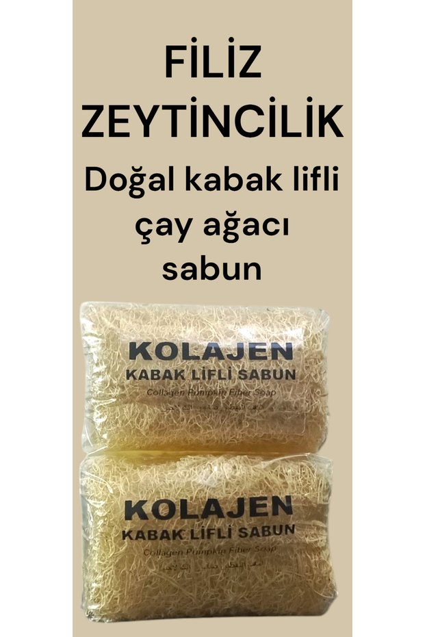 Natural Pumpkin Fiber Collagen Soap