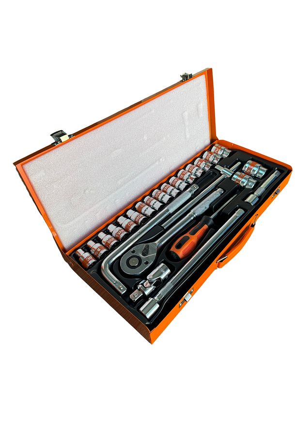 Tatian 25 Parça Lokma Takımı Tornavida Uzatma Cırcır 1/2" 6 Köşe - 1