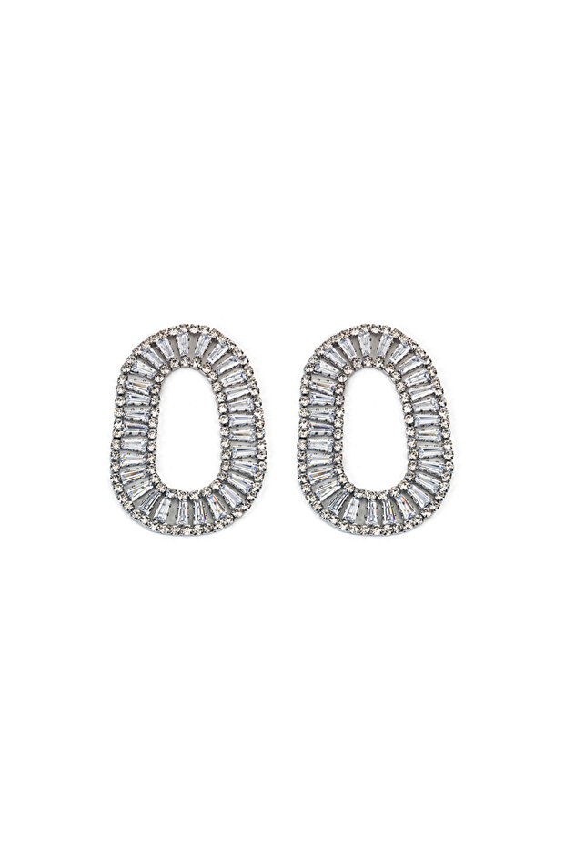 Crystal Stone Detailed Earrings