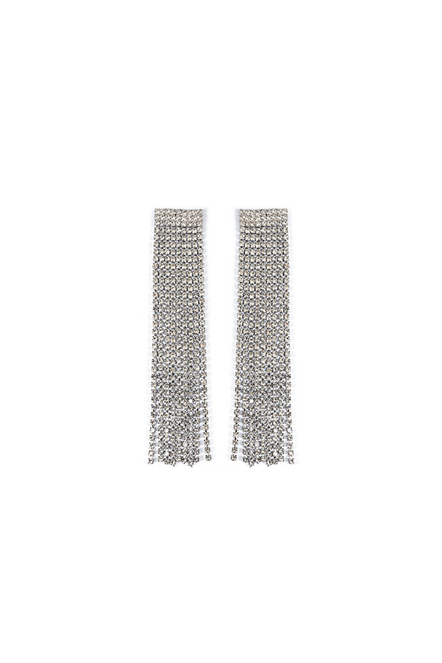Crystal Stone Detailed Dangle Earrings