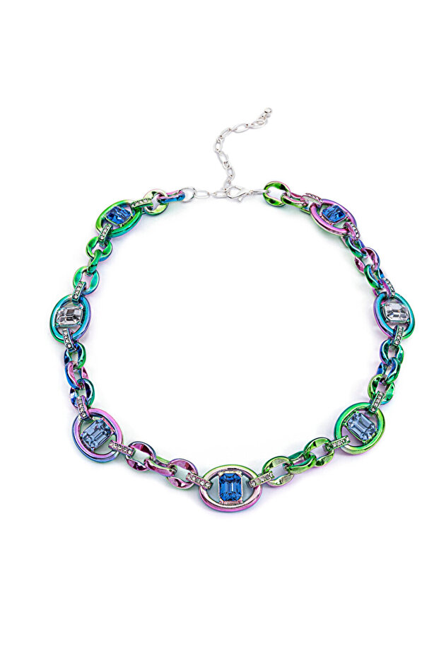 قلادة سلسلة - لون متدرج متغير - 1