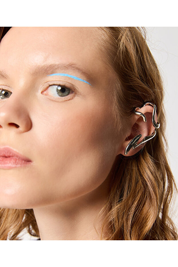 حلقة أذن معدنية غير منتظمة الشكل - 2