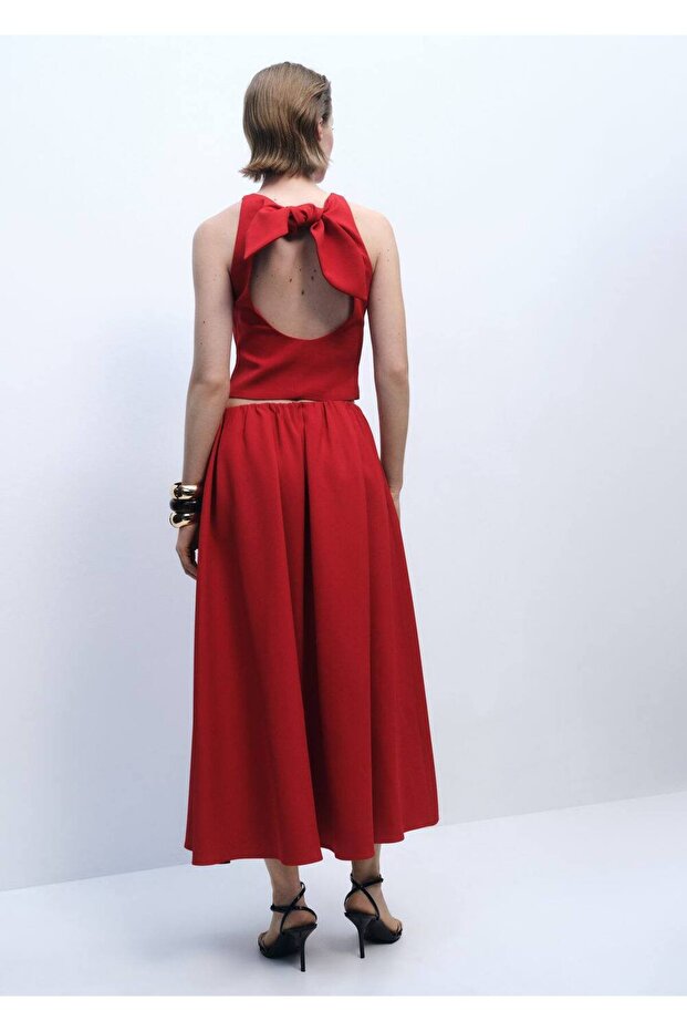 Fusta lungă cu talie elastică - 4