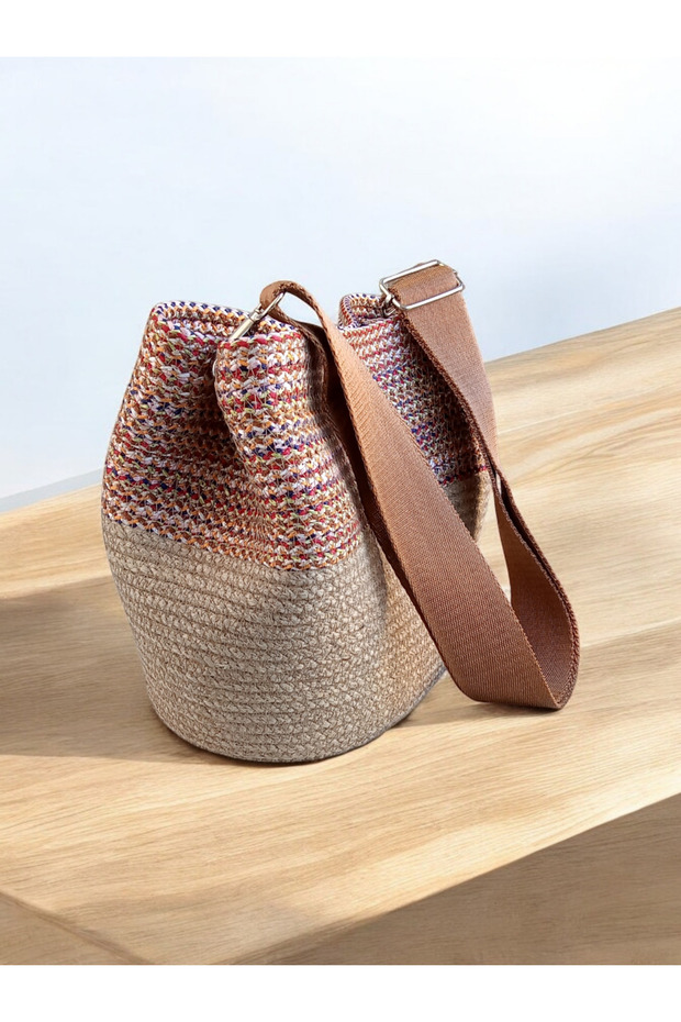 Hasır degrade çapraz çanta - 2