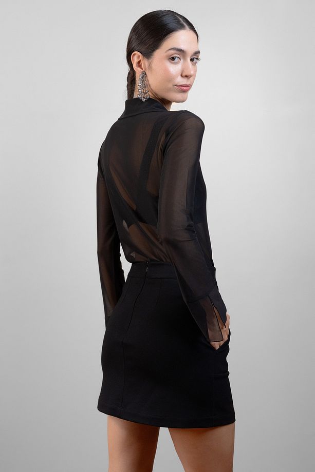 X Ayşe Köroğlu Mesh Gömlek - 6