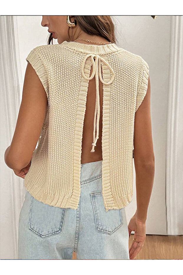 TRİKO ÖRGÜ BASİC KADIN SÜVETERİ - 5