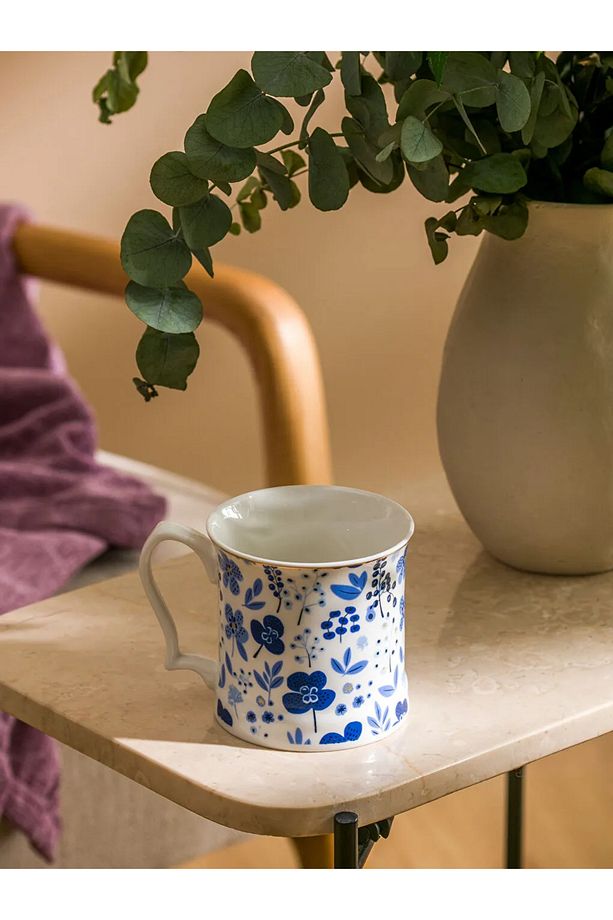LCW HOME Mavi Desenli Porselen Kupa 360 Ml - 4