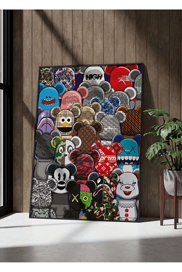 "Bearbricks" Poster Tablo - 4