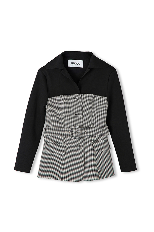 Blazer aus Strick-Mix - 3