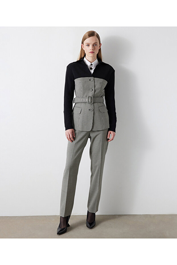 Blazer aus Strick-Mix - 5
