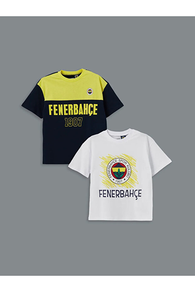 Yellow Printed Boy's T-Shirt 2 Pack t t