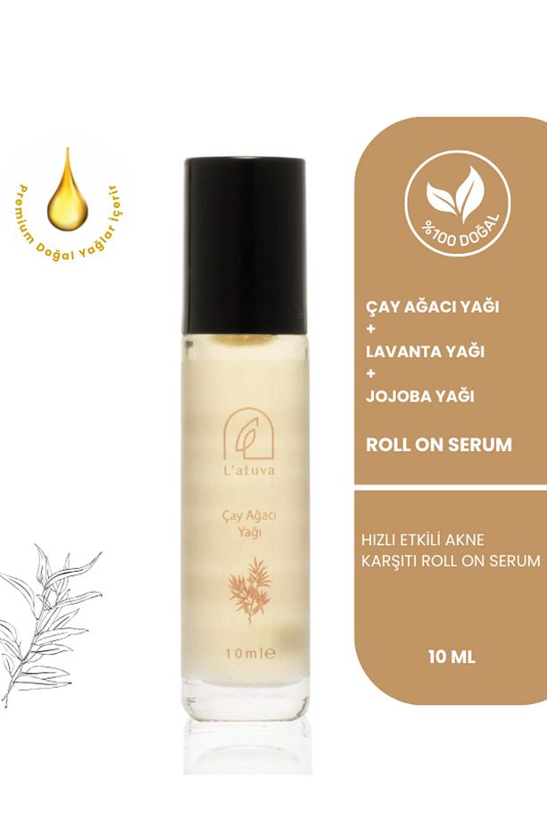 Sivilce, Siyah Nokta, Akne, Sinek Isırması, Cilt Problemi Onarıcı, Çay Ağacı Yağı Cilt Serumu 10 Ml - 1