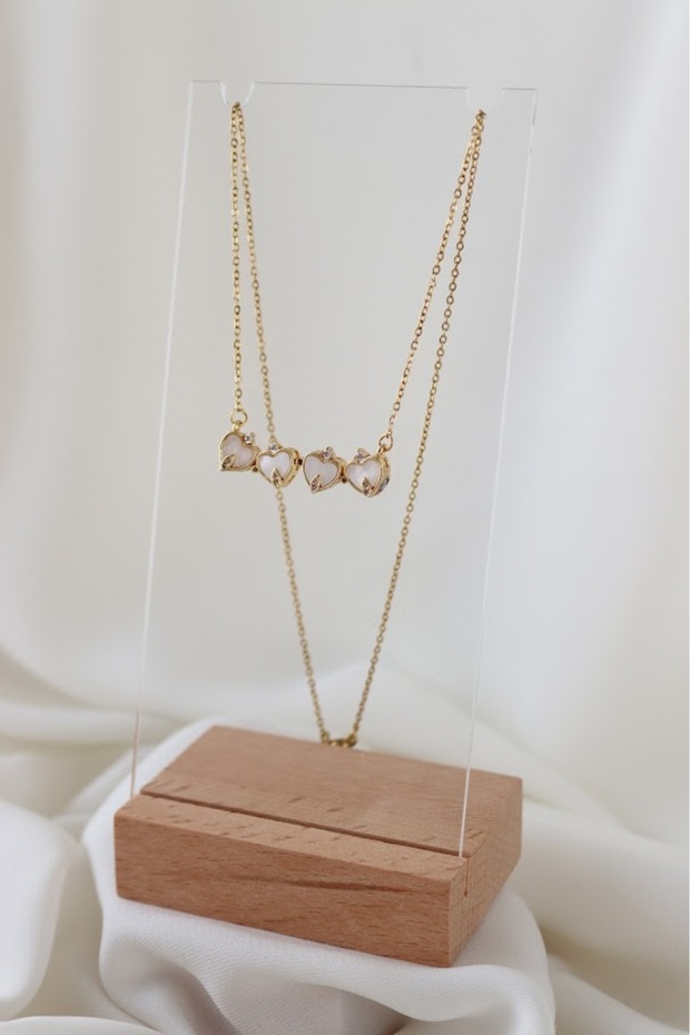 YONCA AÇILAN KALP KOLYE - 4