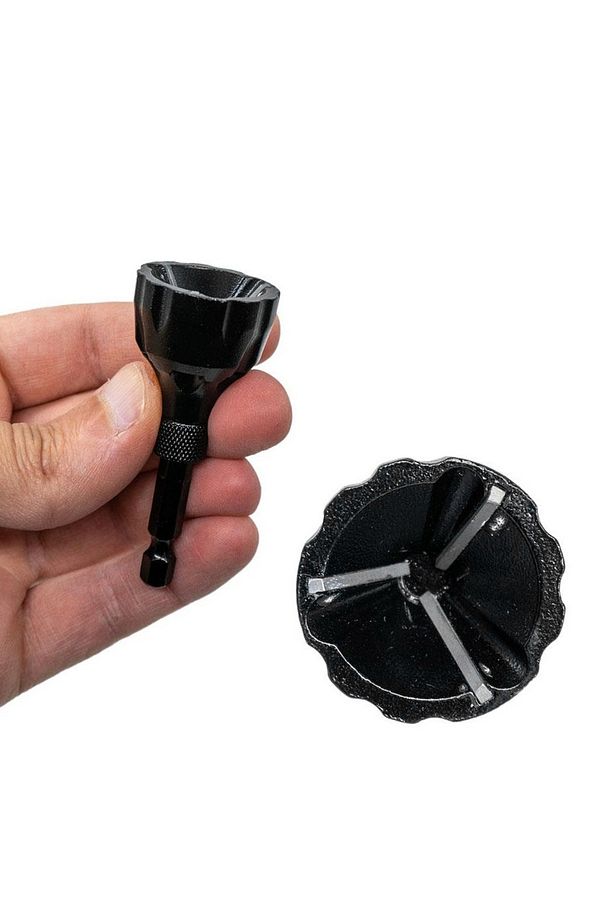 Çapak Alma Raspa Raspası Aparatı 3-20 mm Saplı Pah Giderici 1/4 Bits Uçlu Matkap Uyumlu  1 Adet - 3