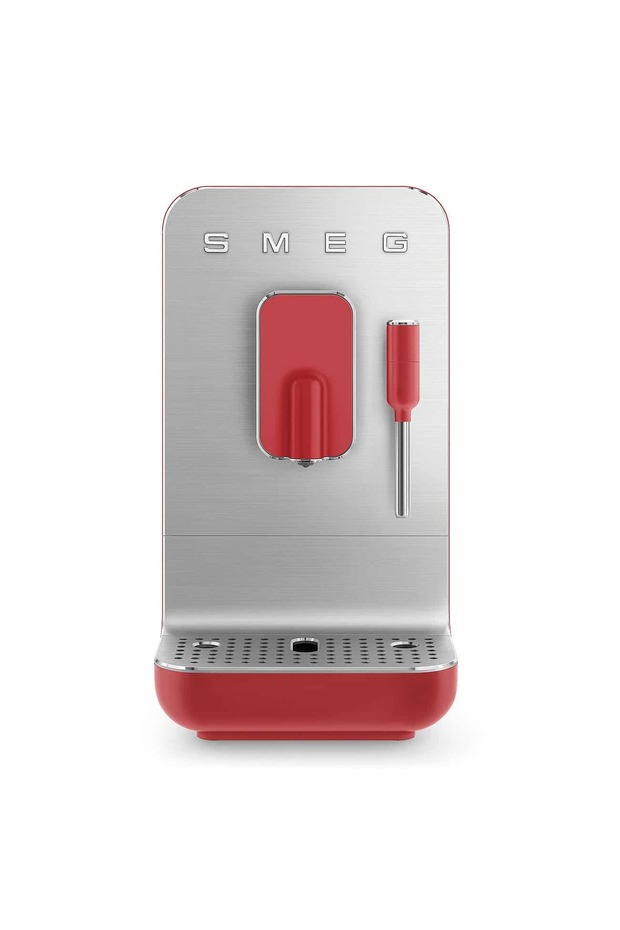 50's Style Espresso Automatic Bean To Cup Coffee Machine, Red